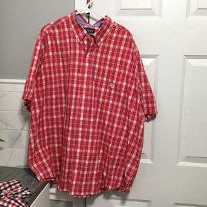 Chaps Easy Care Short Sleeve Button Down Shirt NWT